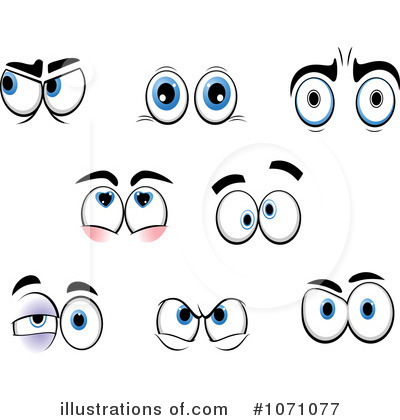 Royalty-Free (RF) Eyes Clipart Illustration by Vector Tradition SM - Stock Sample #1071077