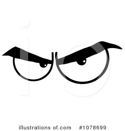 Evil Eyes Clipart #1078699 by Hit Toon