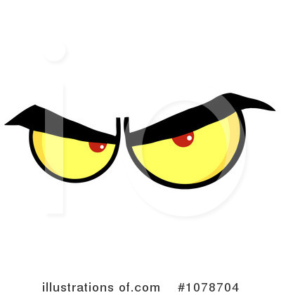 Evil Eyes Clipart #1078704 by Hit Toon