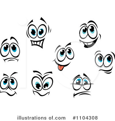 Royalty-Free (RF) Eyes Clipart Illustration by Vector Tradition SM - Stock Sample #1104308