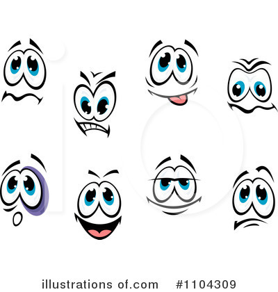 Royalty-Free (RF) Eyes Clipart Illustration by Vector Tradition SM - Stock Sample #1104309