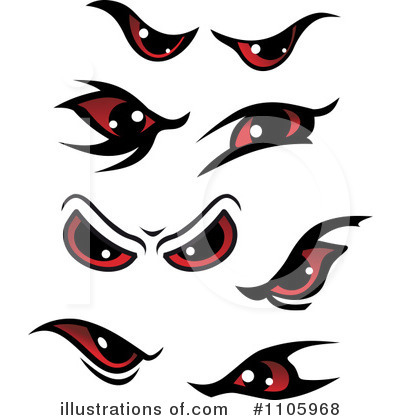 Evil Eyes Clipart #1105968 by Vector Tradition SM