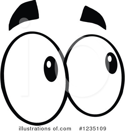 Royalty-Free (RF) Eyes Clipart Illustration by Hit Toon - Stock Sample #1235109
