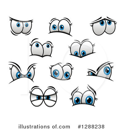 Royalty-Free (RF) Eyes Clipart Illustration by Vector Tradition SM - Stock Sample #1288238