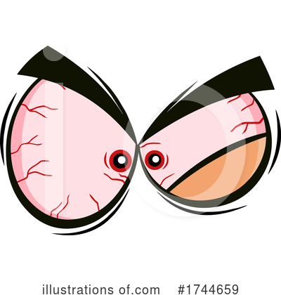 Royalty-Free (RF) Eyes Clipart Illustration by Hit Toon - Stock Sample #1744659