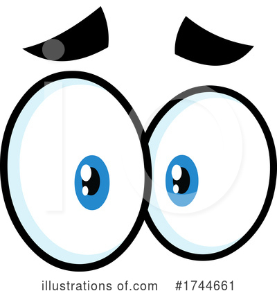 Royalty-Free (RF) Eyes Clipart Illustration by Hit Toon - Stock Sample #1744661
