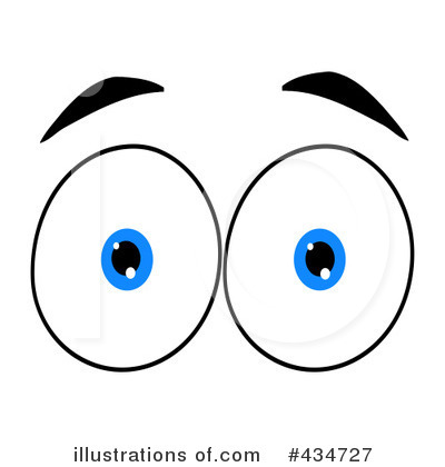 Royalty-Free (RF) Eyes Clipart Illustration by Hit Toon - Stock Sample #434727