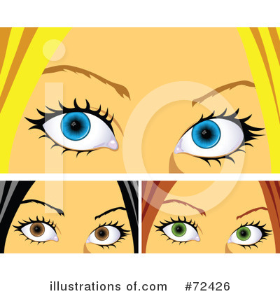Royalty-Free (RF) Eyes Clipart Illustration by cidepix - Stock Sample #72426