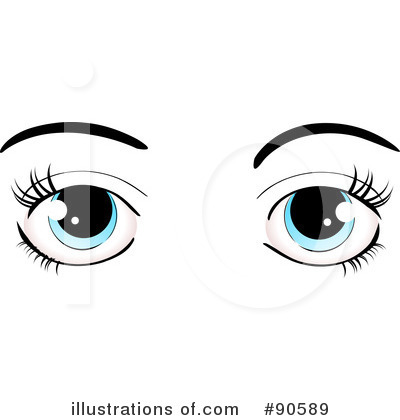 Royalty-Free (RF) Eyes Clipart Illustration by elaineitalia - Stock Sample #90589