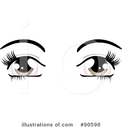 Royalty-Free (RF) Eyes Clipart Illustration by elaineitalia - Stock Sample #90590