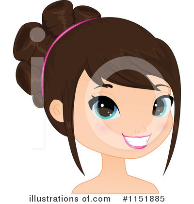 Royalty-Free (RF) Face Clipart Illustration by Melisende Vector - Stock Sample #1151885