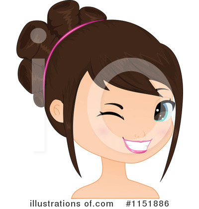 Royalty-Free (RF) Face Clipart Illustration by Melisende Vector - Stock Sample #1151886
