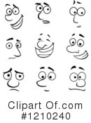 Face Clipart #1210240 by Vector Tradition SM