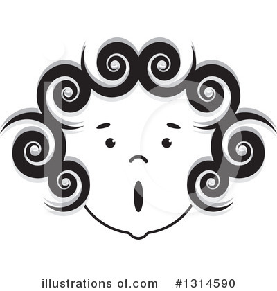 Royalty-Free (RF) Face Clipart Illustration by Lal Perera - Stock Sample #1314590