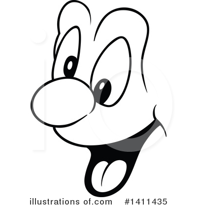 Royalty-Free (RF) Face Clipart Illustration by dero - Stock Sample #1411435