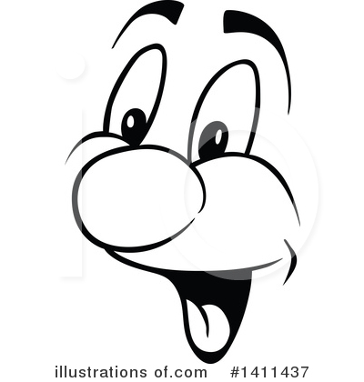Royalty-Free (RF) Face Clipart Illustration by dero - Stock Sample #1411437