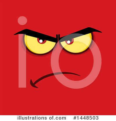 Royalty-Free (RF) Face Clipart Illustration by Hit Toon - Stock Sample #1448503