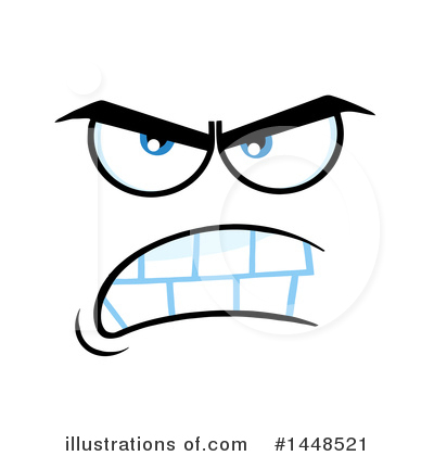 Royalty-Free (RF) Face Clipart Illustration by Hit Toon - Stock Sample #1448521