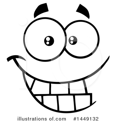 Royalty-Free (RF) Face Clipart Illustration by Hit Toon - Stock Sample #1449132