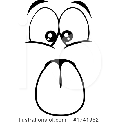 Royalty-Free (RF) Face Clipart Illustration by Hit Toon - Stock Sample #1741952