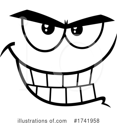 Royalty-Free (RF) Face Clipart Illustration by Hit Toon - Stock Sample #1741958