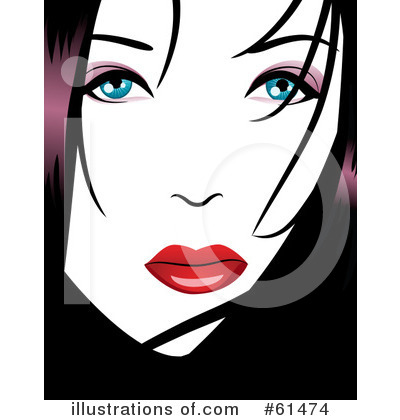 Royalty-Free (RF) Face Clipart Illustration by r formidable - Stock Sample #61474
