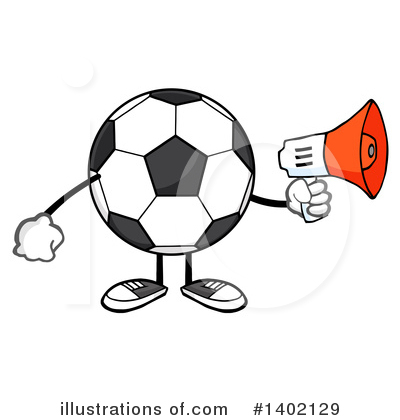 Royalty-Free (RF) Faceless Soccer Ball Clipart Illustration by Hit Toon - Stock Sample #1402129