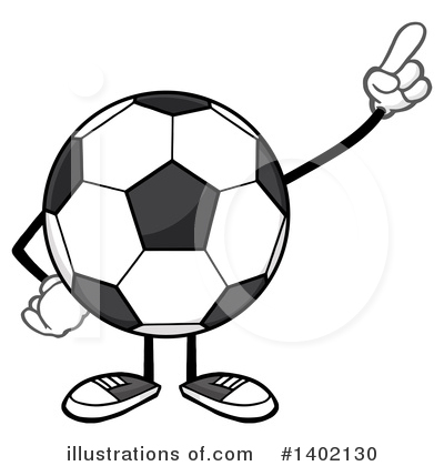 Royalty-Free (RF) Faceless Soccer Ball Clipart Illustration by Hit Toon - Stock Sample #1402130