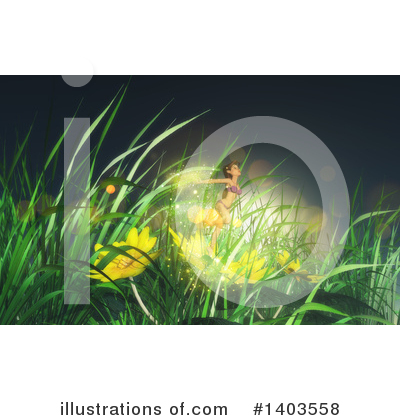 Royalty-Free (RF) Fairy Clipart Illustration by KJ Pargeter - Stock Sample #1403558