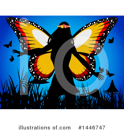 Butterfly Clipart #1446747 by elaineitalia