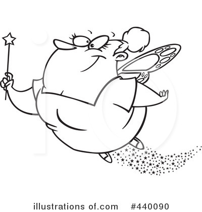 Royalty-Free (RF) Fairy Clipart Illustration by toonaday - Stock Sample #440090