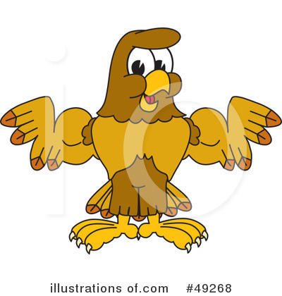 Royalty-Free (RF) Falcon Character Clipart Illustration by Mascot Junction - Stock Sample #49268