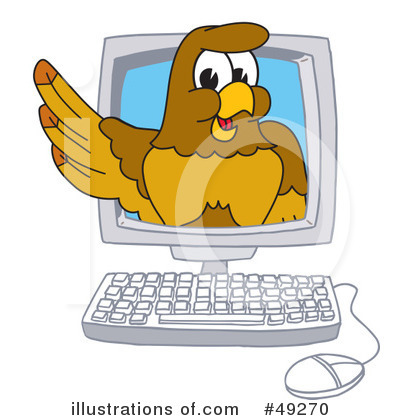 Royalty-Free (RF) Falcon Character Clipart Illustration by Mascot Junction - Stock Sample #49270