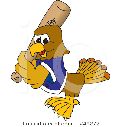 Royalty-Free (RF) Falcon Character Clipart Illustration by Mascot Junction - Stock Sample #49272