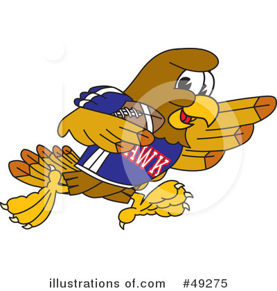 Royalty-Free (RF) Falcon Character Clipart Illustration by Mascot Junction - Stock Sample #49275