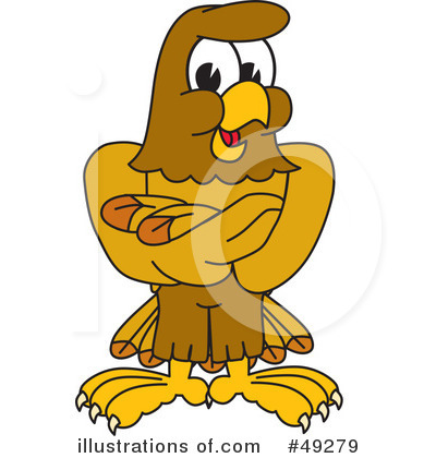 Royalty-Free (RF) Falcon Character Clipart Illustration by Mascot Junction - Stock Sample #49279