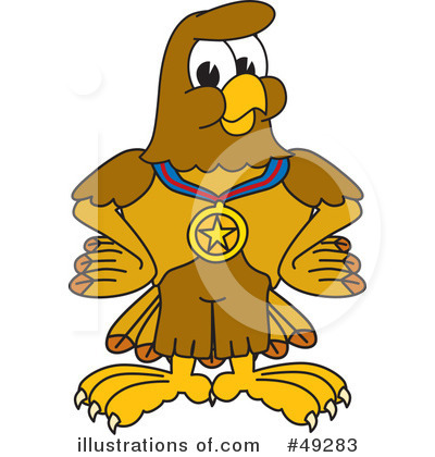 Royalty-Free (RF) Falcon Character Clipart Illustration by Mascot Junction - Stock Sample #49283