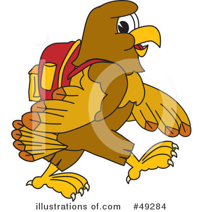 Royalty-Free (RF) Falcon Character Clipart Illustration by Mascot Junction - Stock Sample #49284