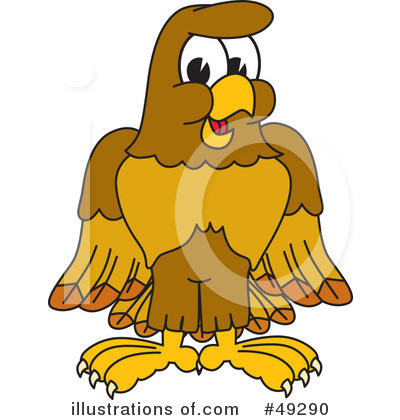 Royalty-Free (RF) Falcon Character Clipart Illustration by Mascot Junction - Stock Sample #49290