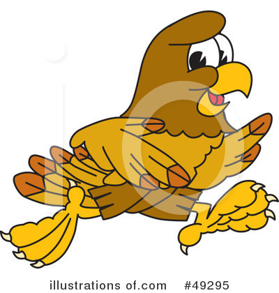 Royalty-Free (RF) Falcon Character Clipart Illustration by Mascot Junction - Stock Sample #49295