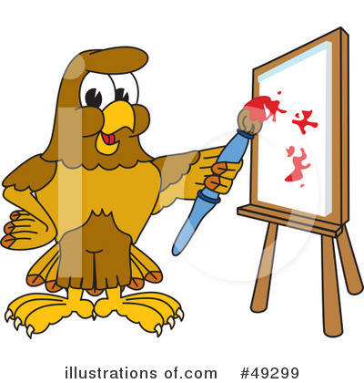 Royalty-Free (RF) Falcon Character Clipart Illustration by Mascot Junction - Stock Sample #49299