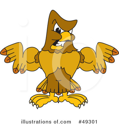 Royalty-Free (RF) Falcon Character Clipart Illustration by Mascot Junction - Stock Sample #49301