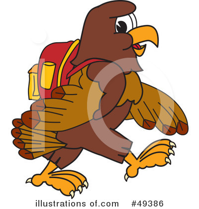 Royalty-Free (RF) Falcon Character Clipart Illustration by Mascot Junction - Stock Sample #49386