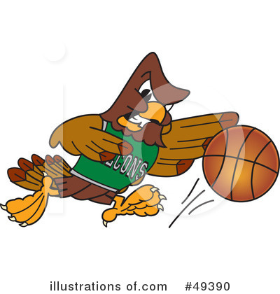 Falcon Character Clipart #49390 by Mascot Junction