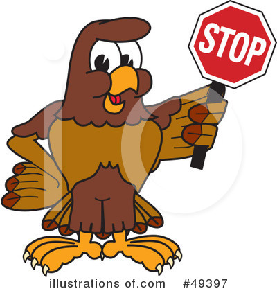 Royalty-Free (RF) Falcon Character Clipart Illustration by Mascot Junction - Stock Sample #49397