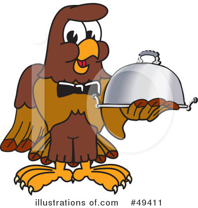 Falcon Character Clipart #49411 by Mascot Junction