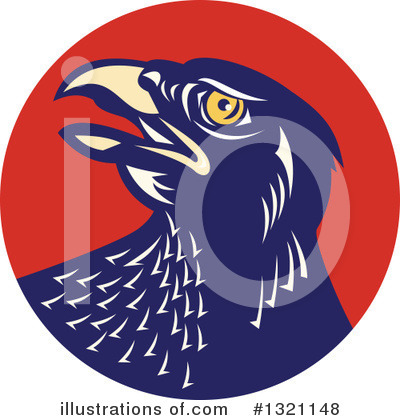 Royalty-Free (RF) Falcon Clipart Illustration by patrimonio - Stock Sample #1321148