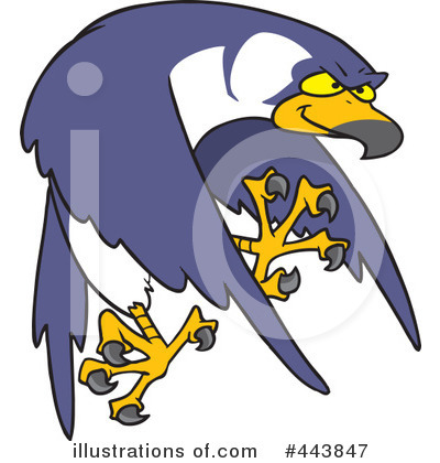 Royalty-Free (RF) Falcon Clipart Illustration by toonaday - Stock Sample #443847