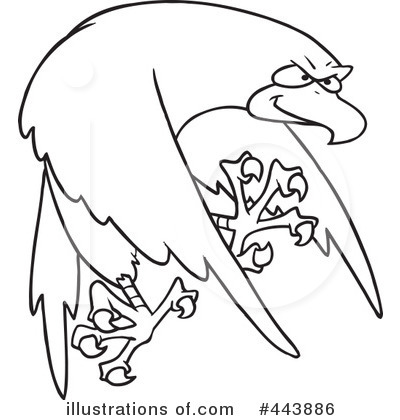 Royalty-Free (RF) Falcon Clipart Illustration by toonaday - Stock Sample #443886