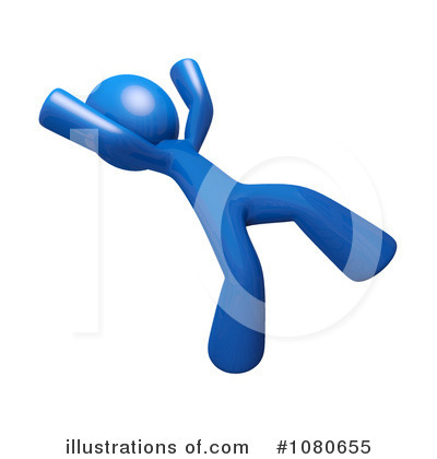 Blue Design Mascot Clipart #1080655 by Leo Blanchette